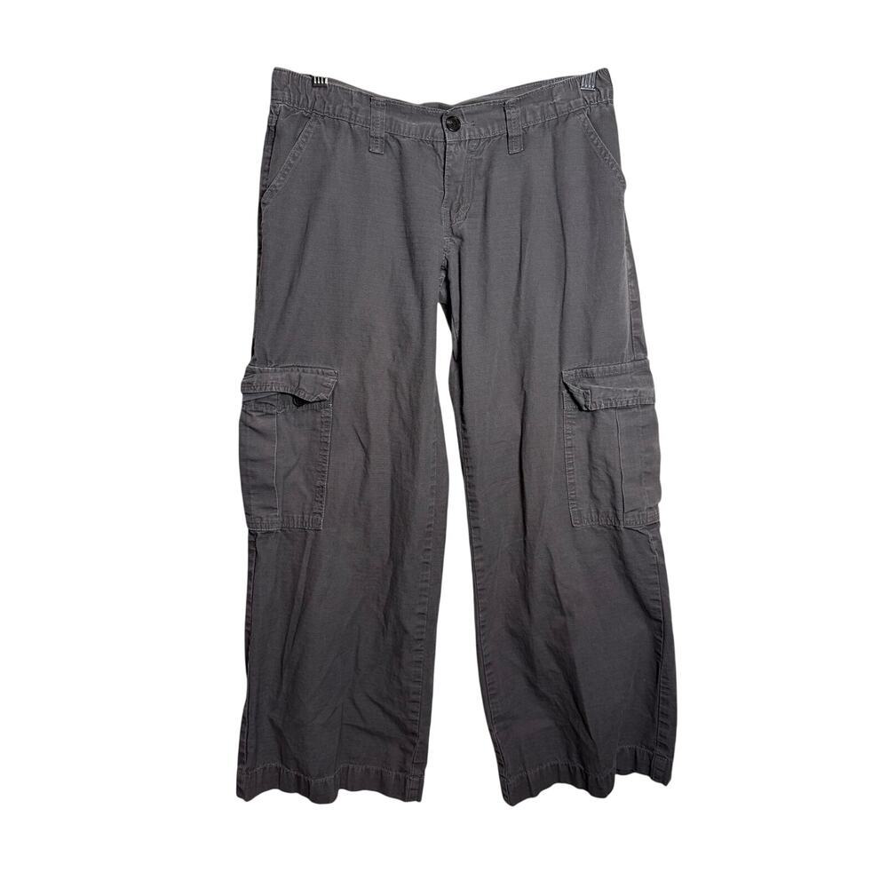 John Galt Pants Women’s Small Wide Leg, Low Rise, Cargo Gray